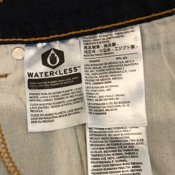 Levi’s 505 Dark Blue Regular Fit (NWOT) - W34 - L32 - Selling for $45:00 - Picture 4 of 6